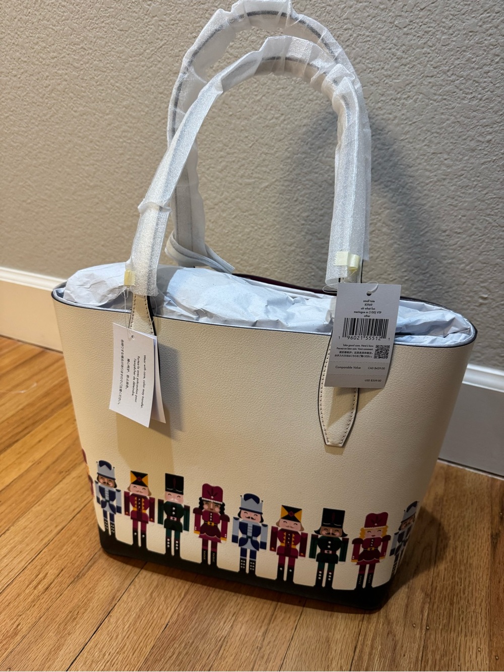 Kate Spade Oh What Fun Nutcracker Small Tote NWT